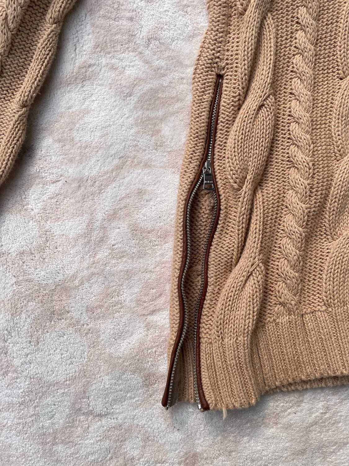 Polo Ralph Lauren 사이드 지퍼 케이블 니트 상품이미지4