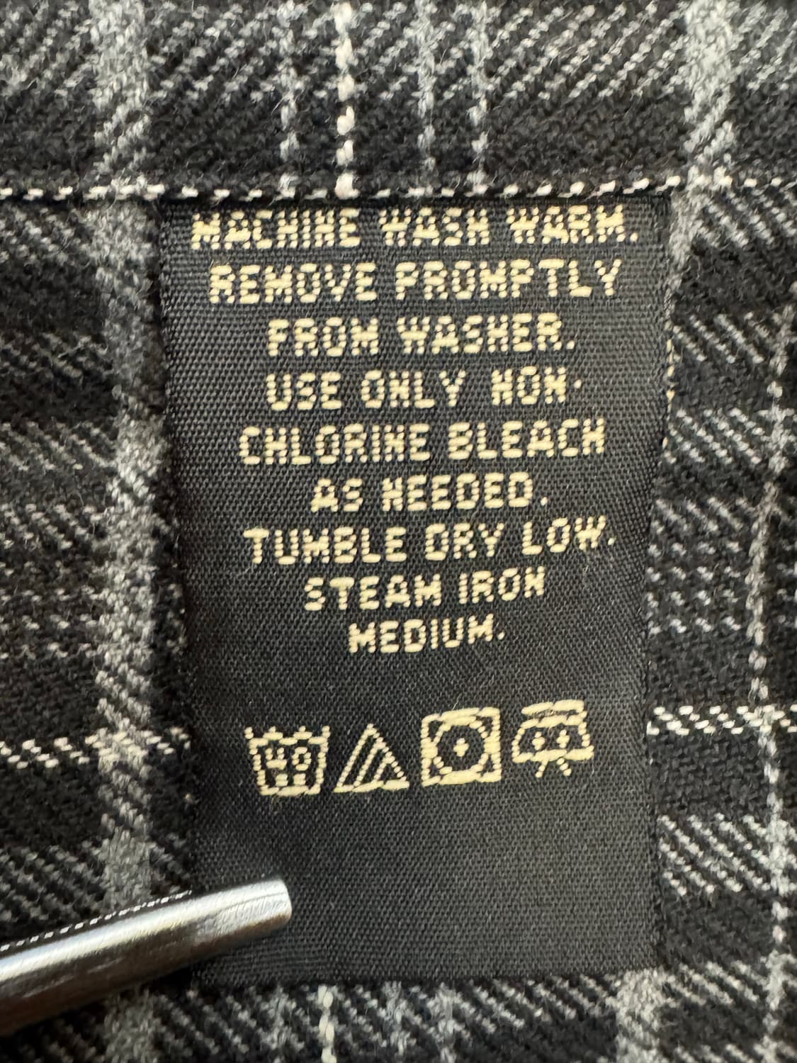 [L] 더블알엘 플란넬 체크 셔츠 블랙 상품이미지7