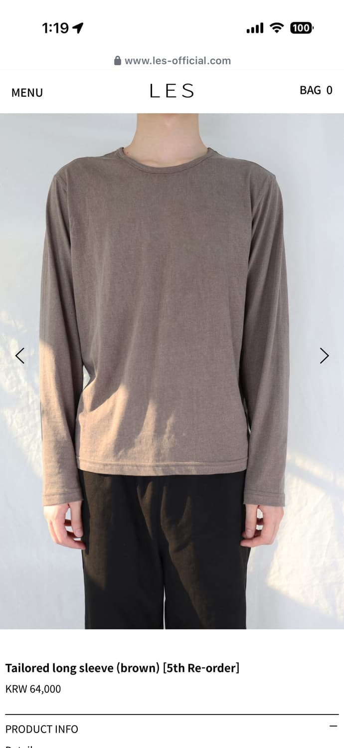 les Tailored long sleeve brown 2 상품이미지1