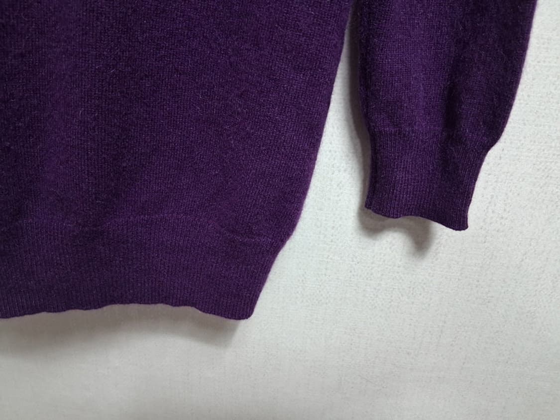 TAKASHI MAYA 캐시미어니트가디건 와이가디건 진보라 여성 55 표 상품이미지7