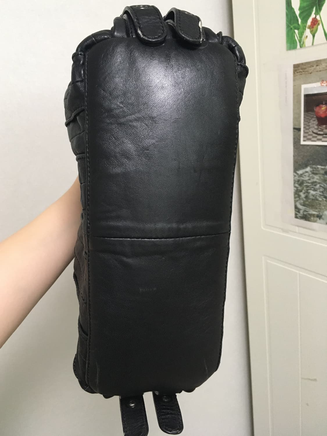 빈티지 가죽 왕리본 숄더백 대장긱시크y2k 히메갸루로걀오네달천 핀터깔 상품이미지7