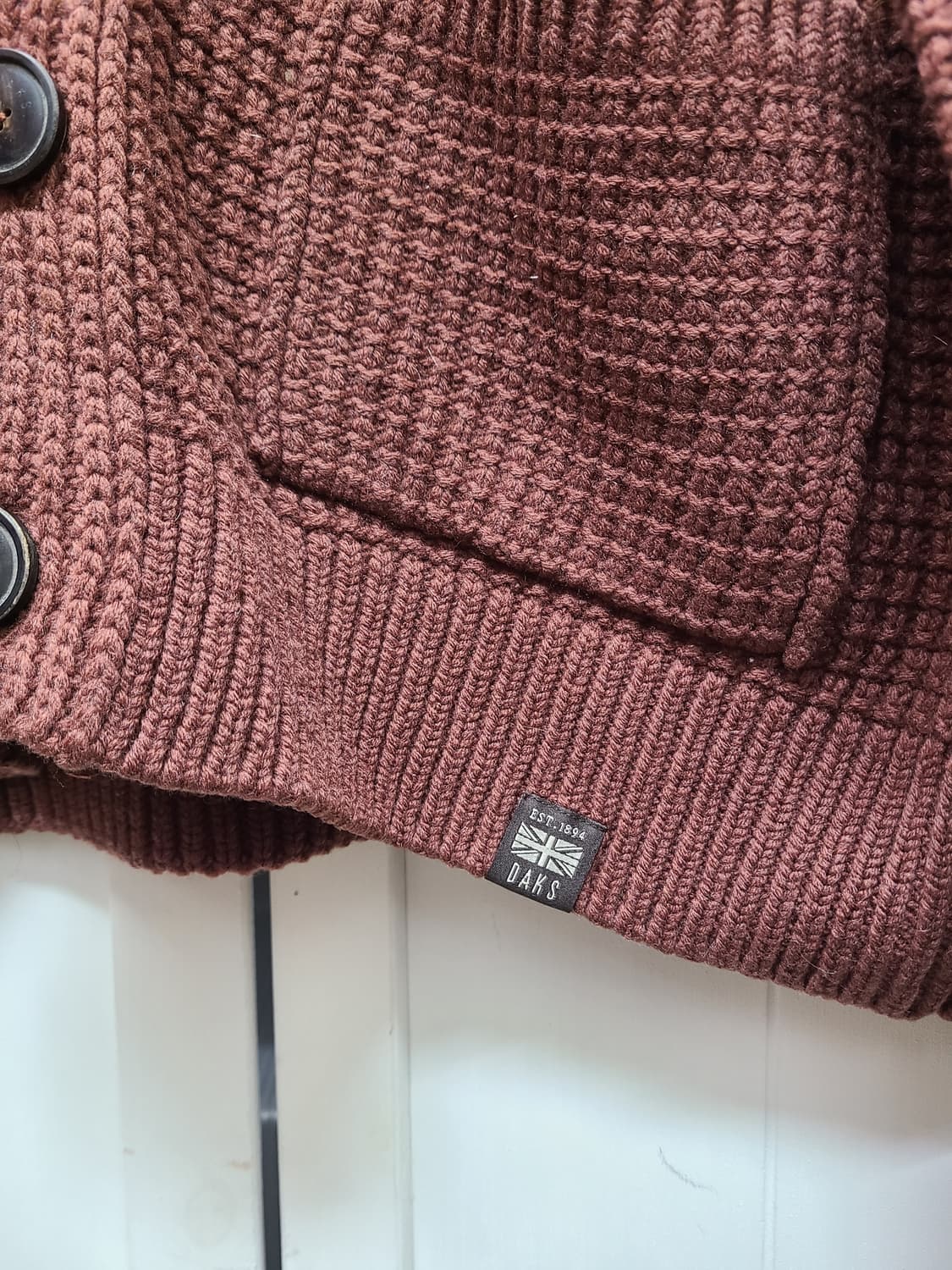 닥스 울캐시미어 숄카라 가디건 상품이미지3