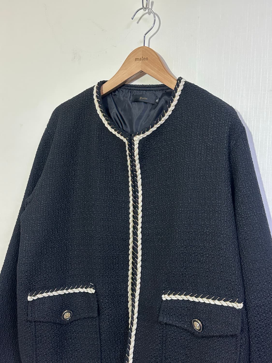 카라리스 논버튼 남자트위드자켓 XL/105 상품이미지6