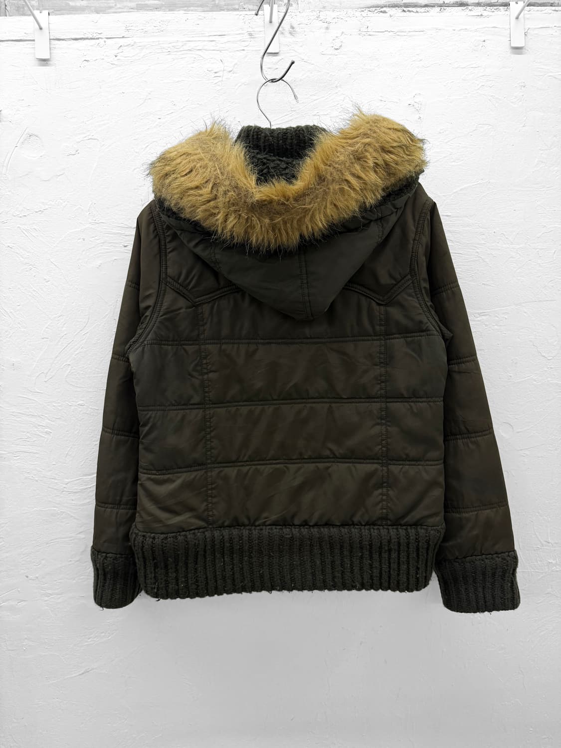 rapua 니트 믹스 후드 점퍼 상품이미지6