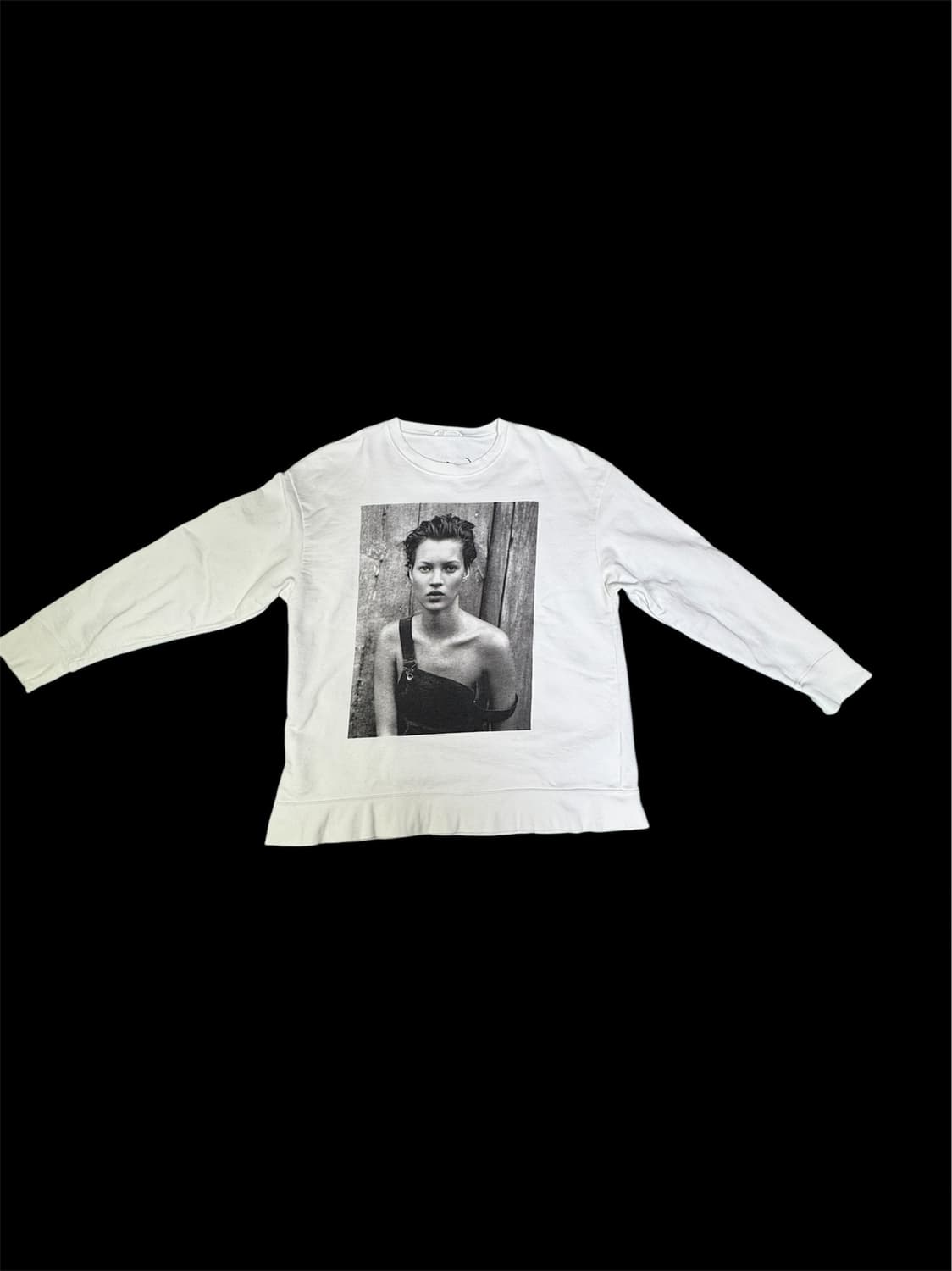 빈티지 zara 자라 x 피터 린드버그 케이트모스 한정판 맨투맨 L 상품이미지3