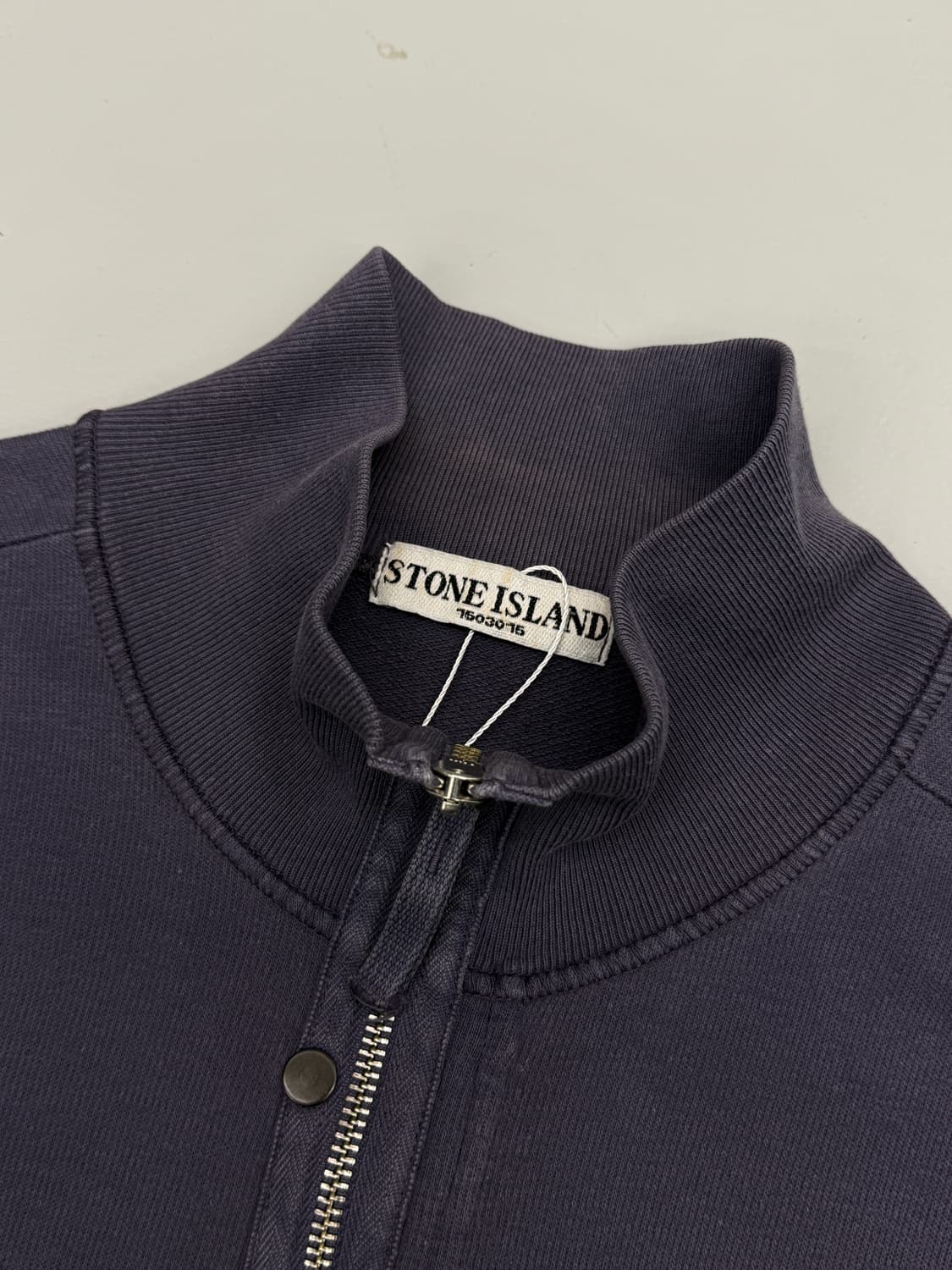 스톤아일랜드 09ss 가먼트다이 쿼터집 코튼 니트 상품이미지5