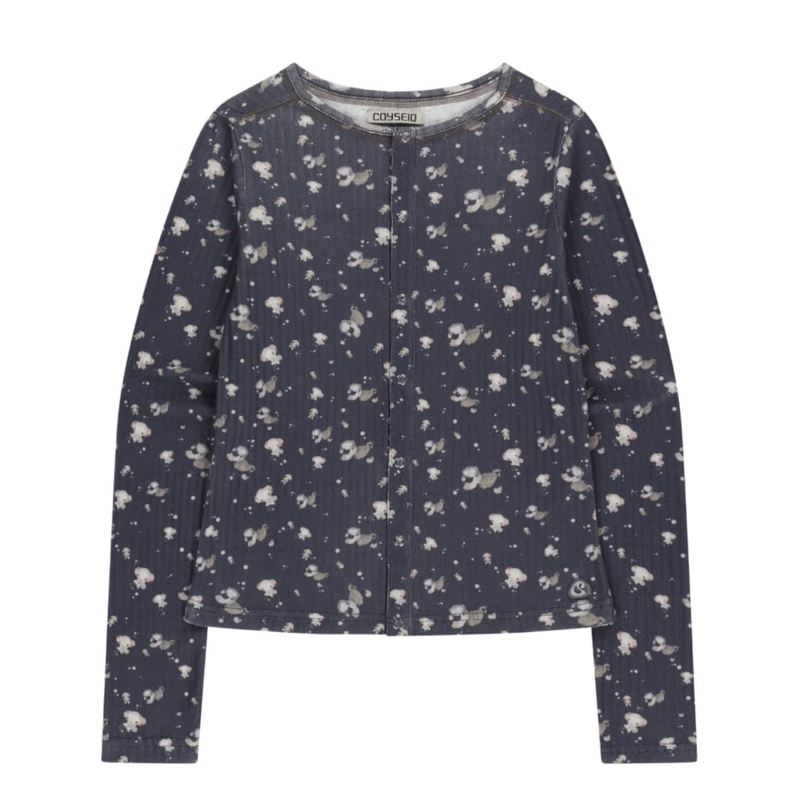 코이세이오 코튼 커들 롱슬리브 네이비 상품이미지2