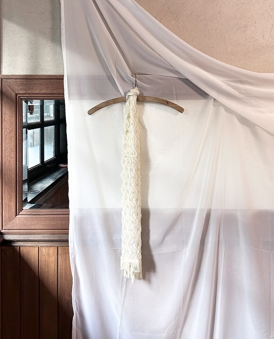 JPV vintage lace fringe scarf 상품이미지3