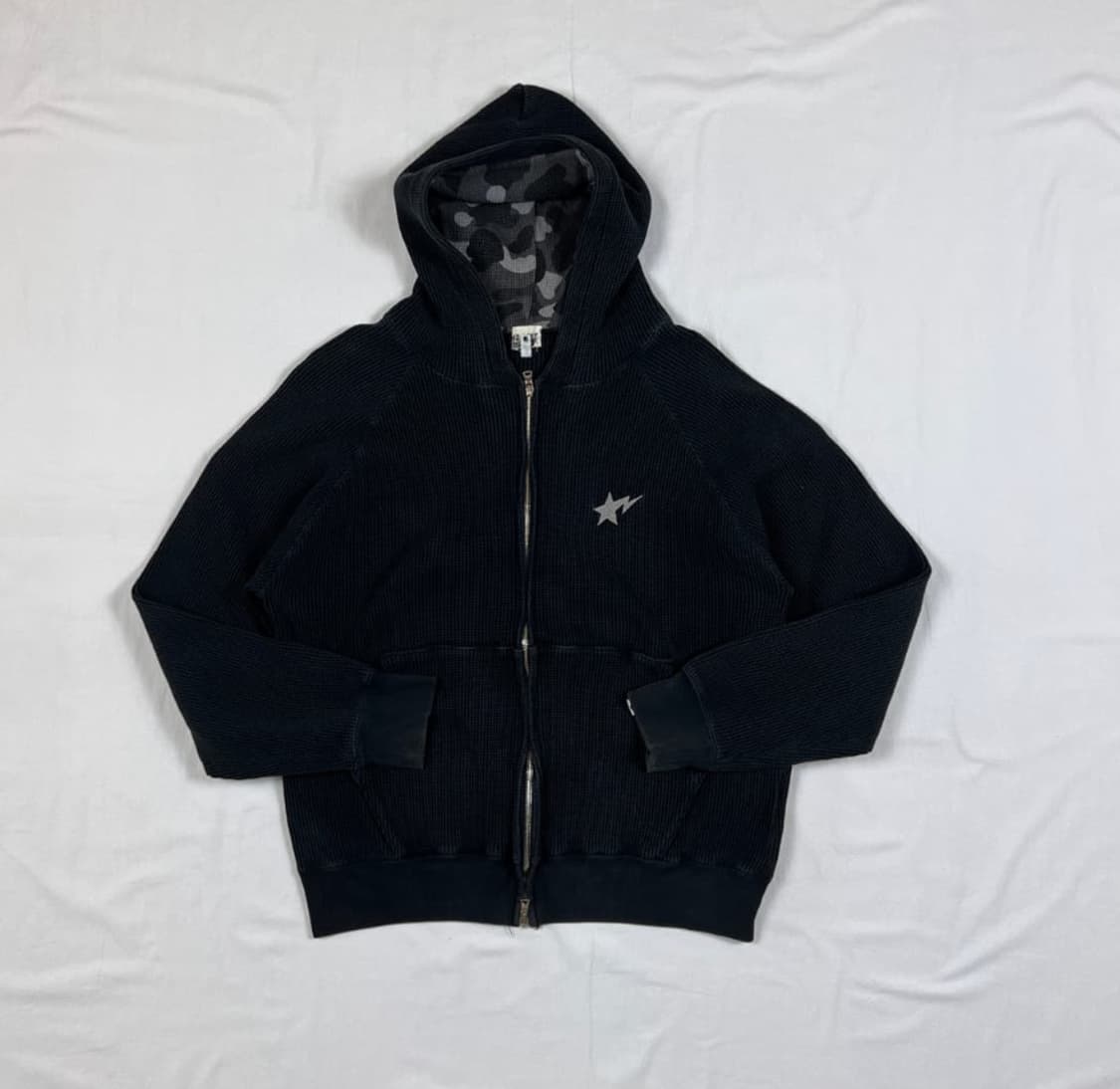베이프 bape og 베이프스타 자수로고 후드집업 상품이미지1