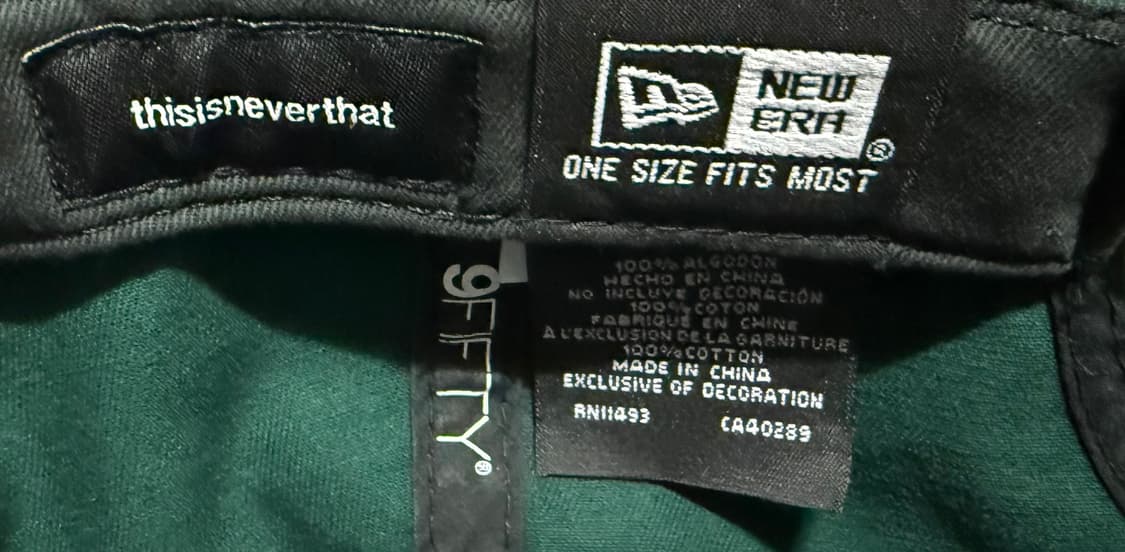 디스이즈네버댓x뉴에라 9FIFTY RC950 그린 상품이미지6