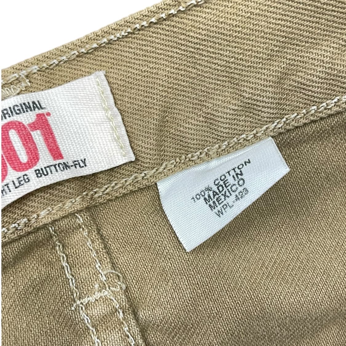 리바이스 501 베이지 데님팬츠 상품이미지7