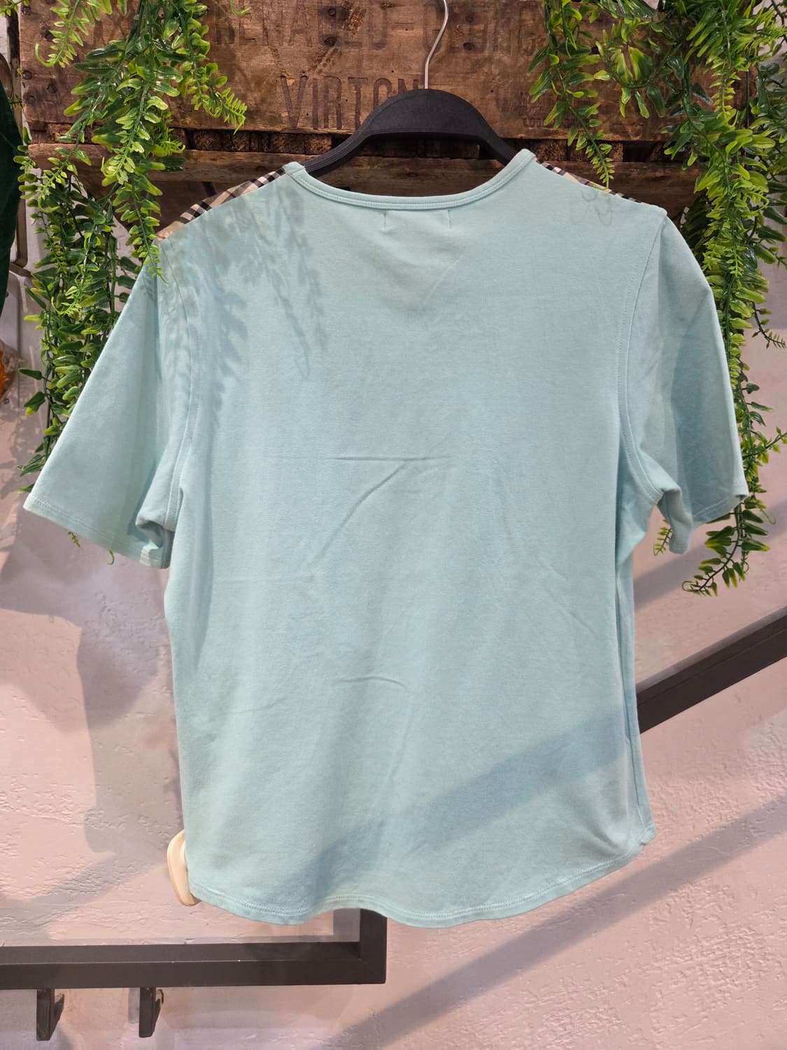 Burberry 버버리 민트 노바체크 반팔티 상품이미지5