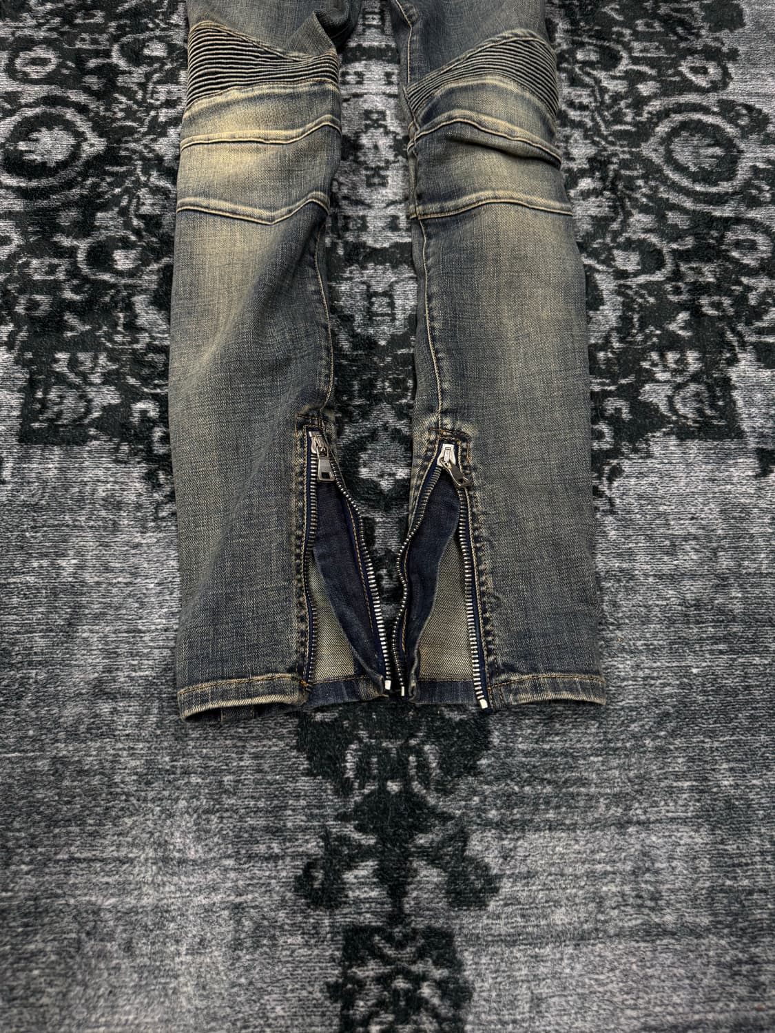 Balmain 16ss zipper slim biker pants 상품이미지5