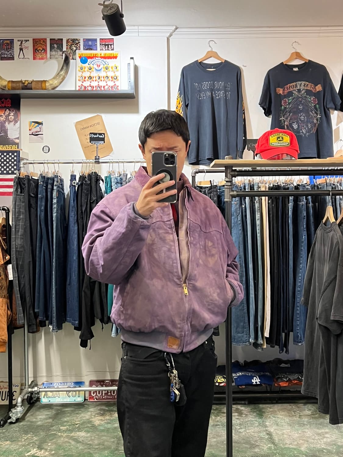 [XL] 칼하트 산타페 빈티지 자켓 J14 오버다이 커스텀 디트로이트 상품이미지4