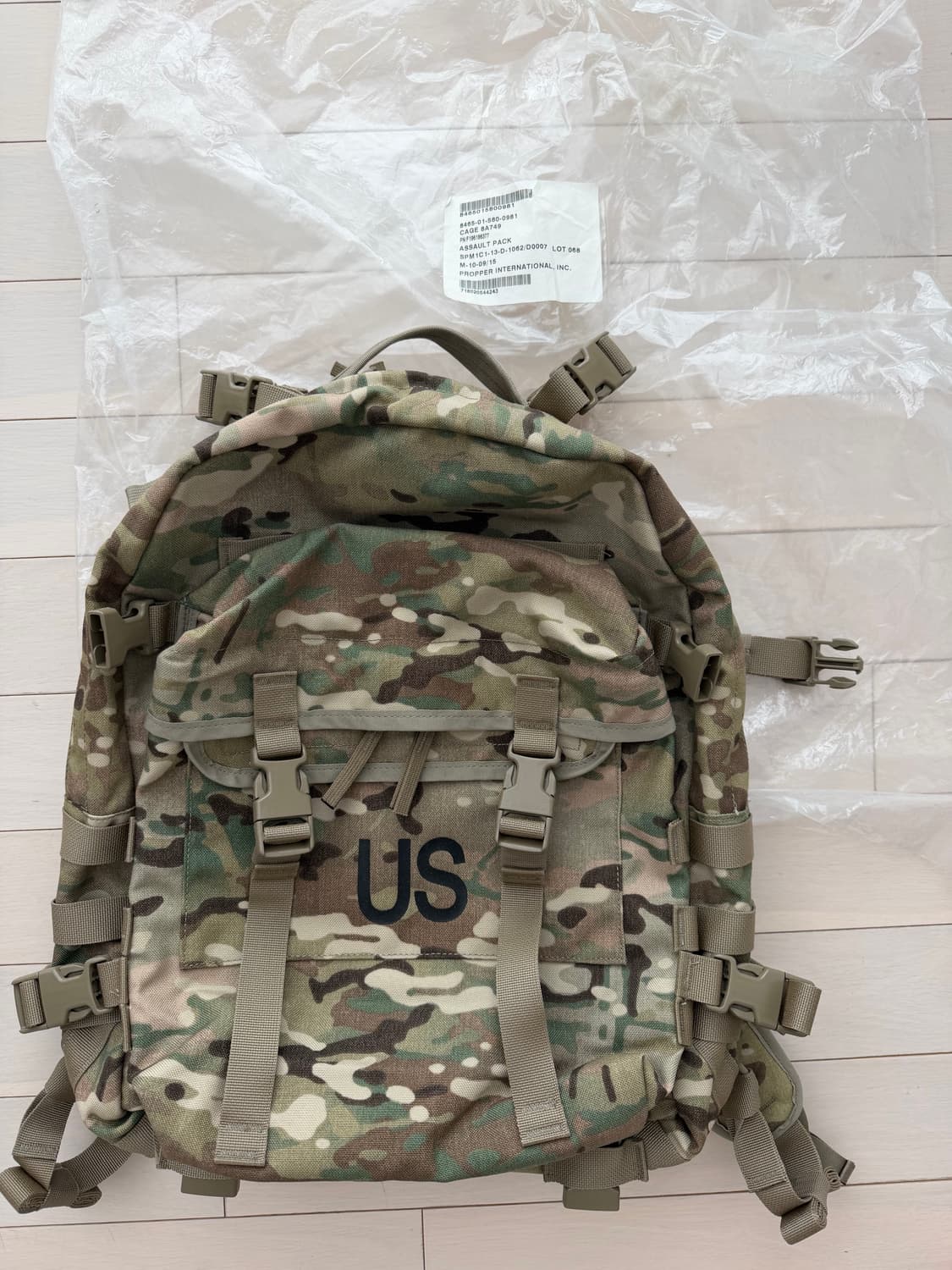 미군 몰리2 OCP 어썰트팩 백팩 35L 새상품 상품이미지1