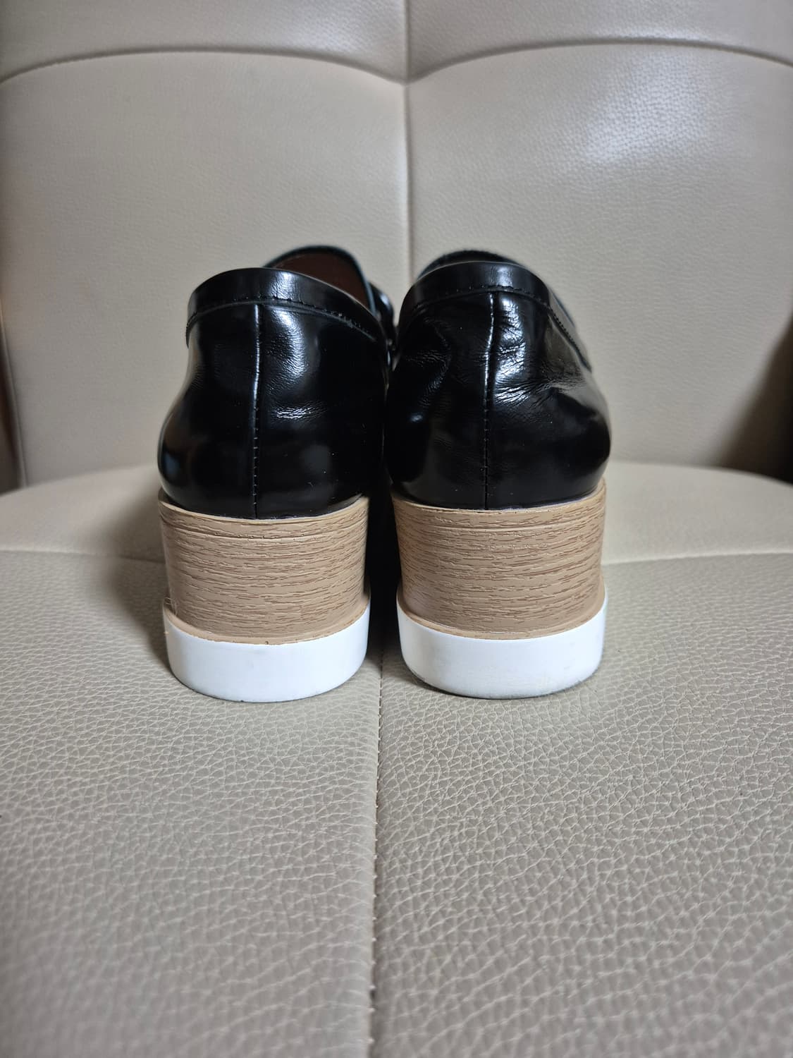 스타카토 블랙 체인 로퍼 웨지힐 상품이미지6