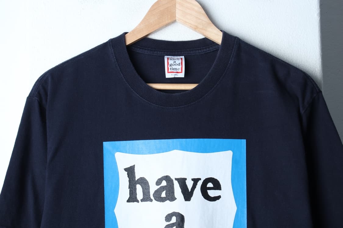 (XL-2XL) 해브어굿타임 반팔 티셔츠 빅로고 네이비-H3H33745 상품이미지3