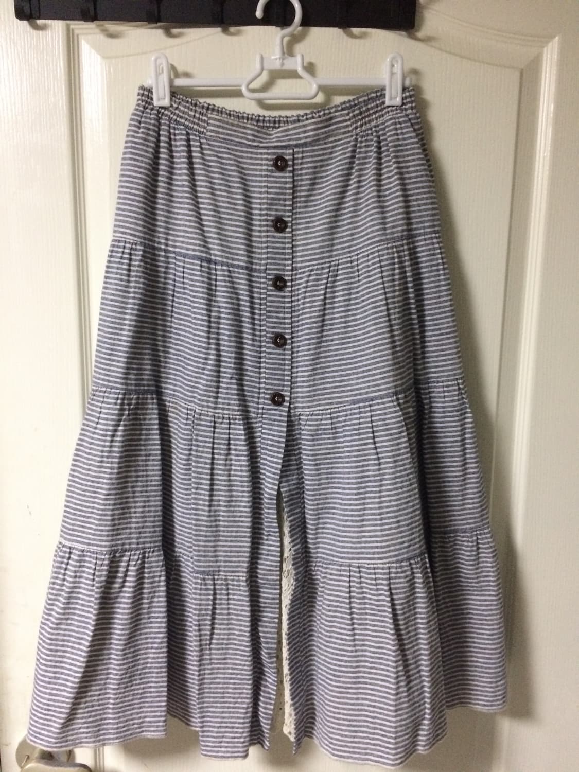 Vintage strip lace skirt  상품이미지1