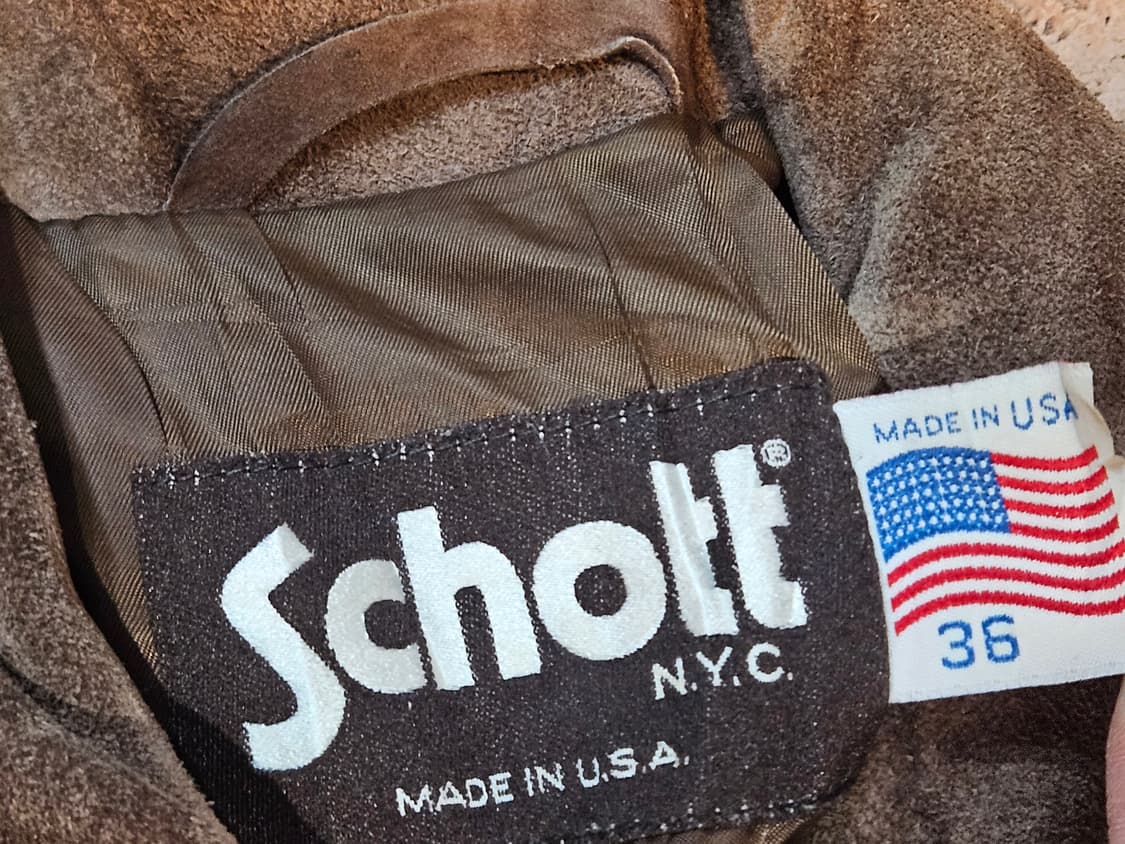 Schott NYC의 스웨이드 가죽자켓 상품이미지8