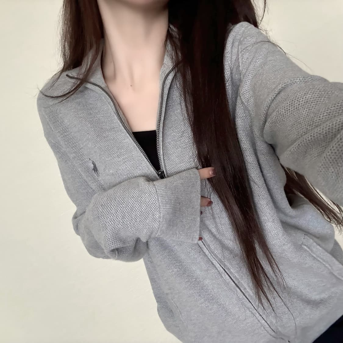 폴로 랄프로렌 그레이 니트집업 상품이미지2