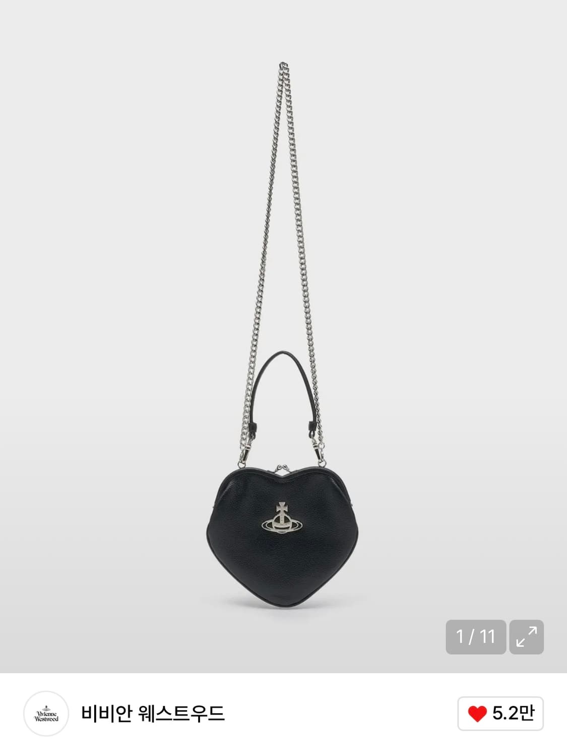 비비안웨스트우드 벨 하트 프레임 (체인, 더스트백O)♡ 상품이미지1