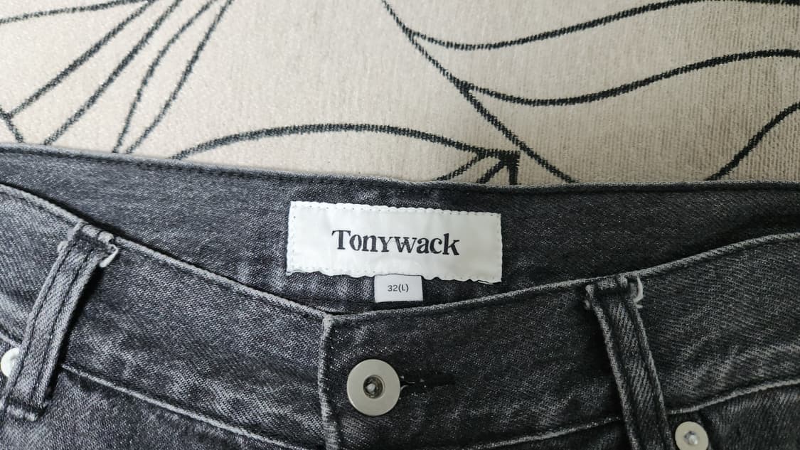토니웩Flare Cut Denim Jeans washed black 32 상품이미지2