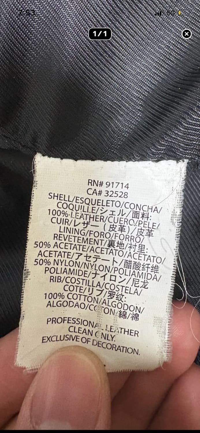 Armani Exchange leather jacket 상품이미지3