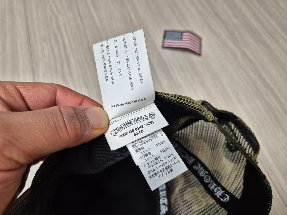 크롬하츠 히어로즈 카모 메쉬캡 (스크롤버전) 상품이미지8