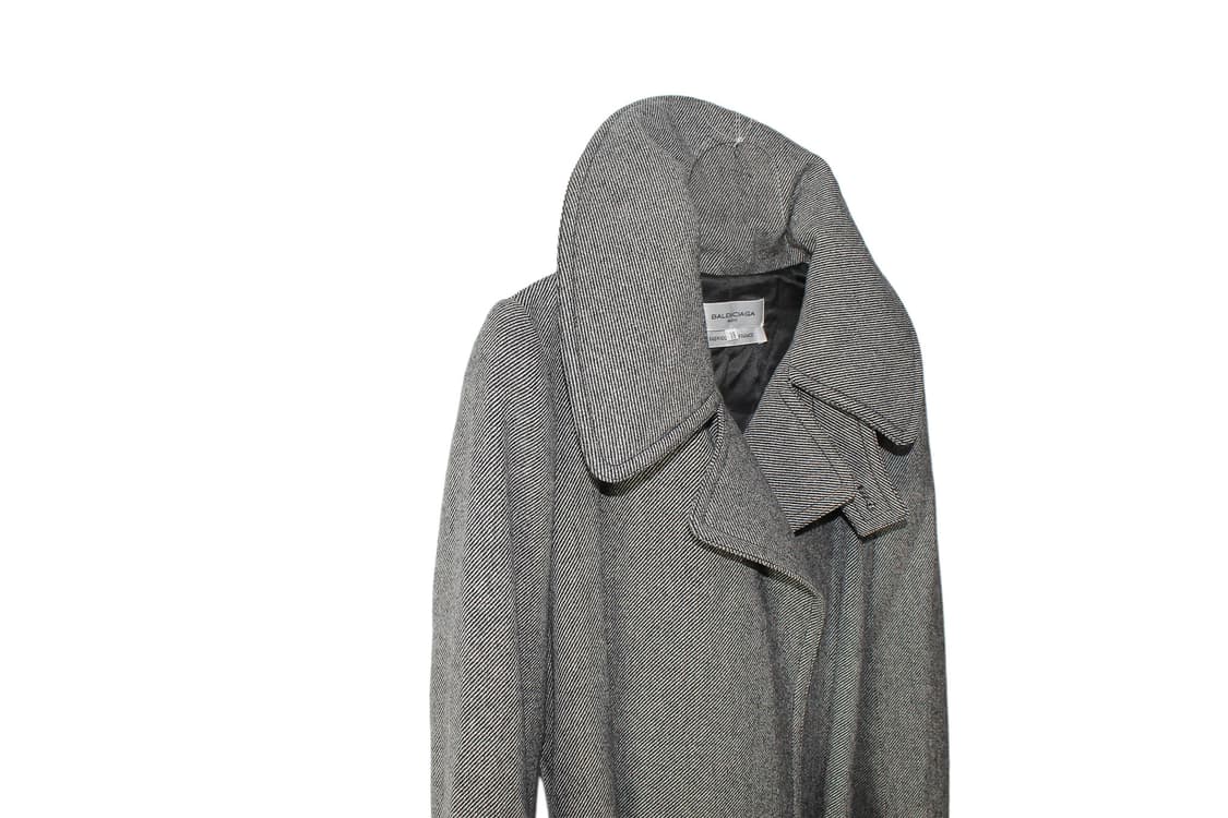 발렌시아가 퓨어 라나울 하이넥 트렌치코트 상품이미지2