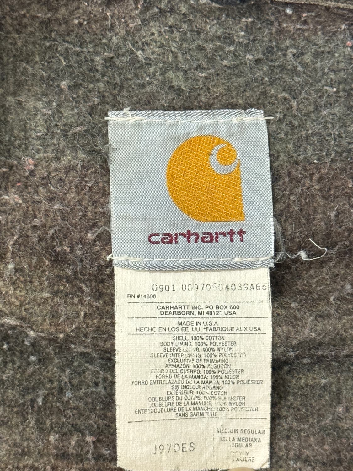 [M] 미국 생산 칼하트 디트로이트 J97 DES 상품이미지4