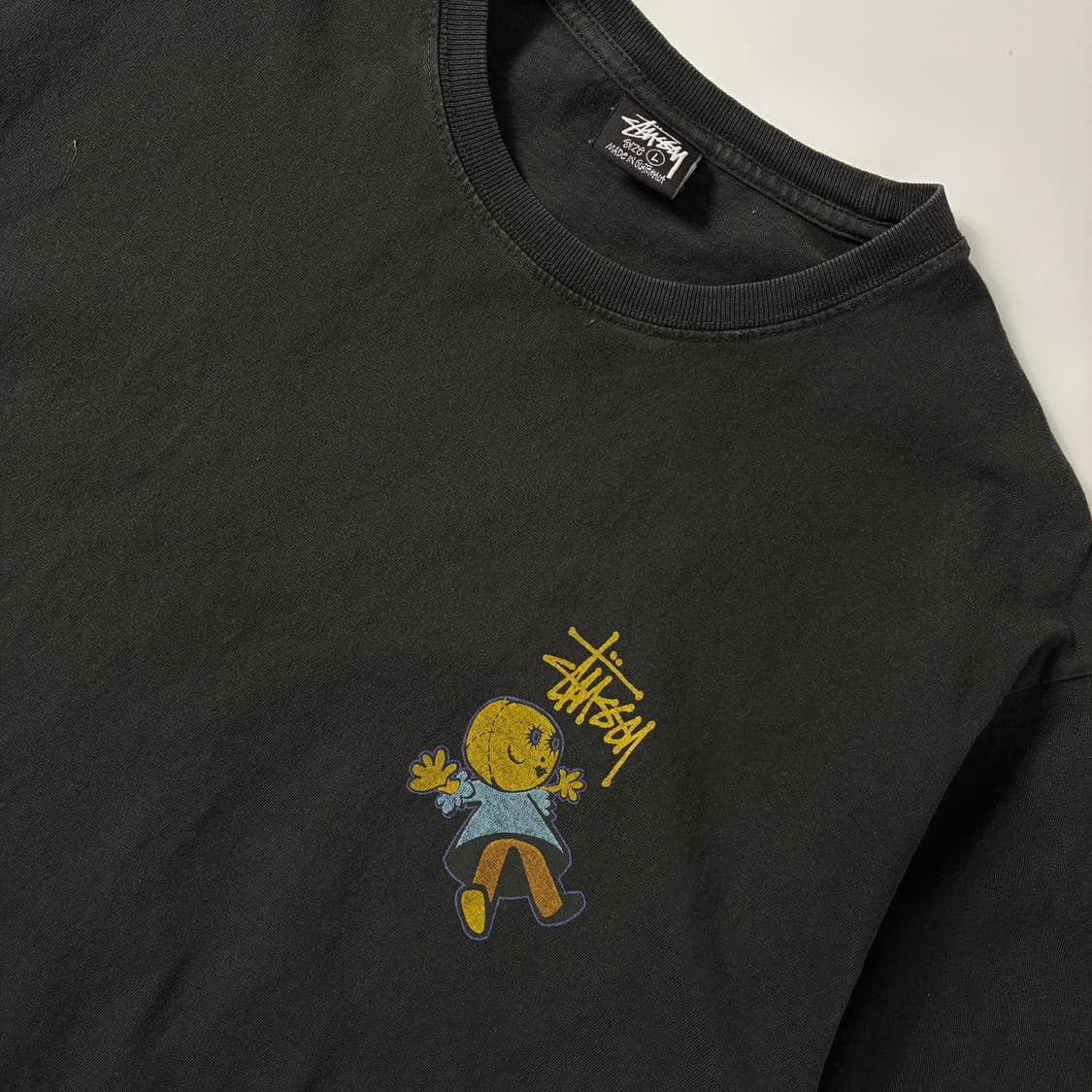 Stussy  스투시 돌리 피그먼트 다이드 차콜 반팔티셔츠 상품이미지4