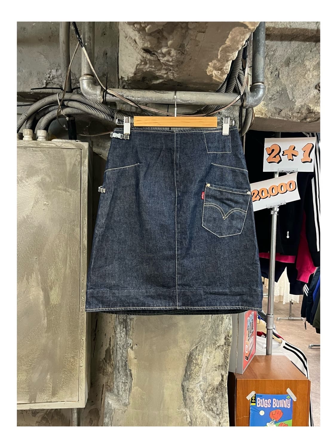 리바이스 엔지니어드 데님 랩 스커트 W26 #csz3773 상품이미지1