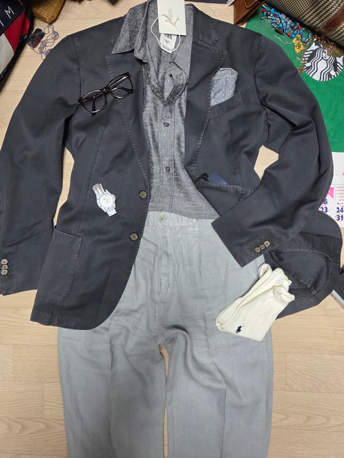 (새상품)Zara man 에디션 리미티드 한정 셔츠 남방 상품이미지4
