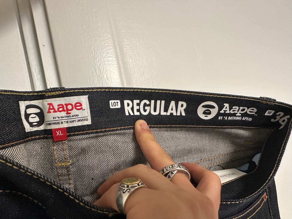 aape 블루카모 로고 자수 데님 쇼츠 반바지 베이프 버뮤다팬츠 레어 상품이미지7