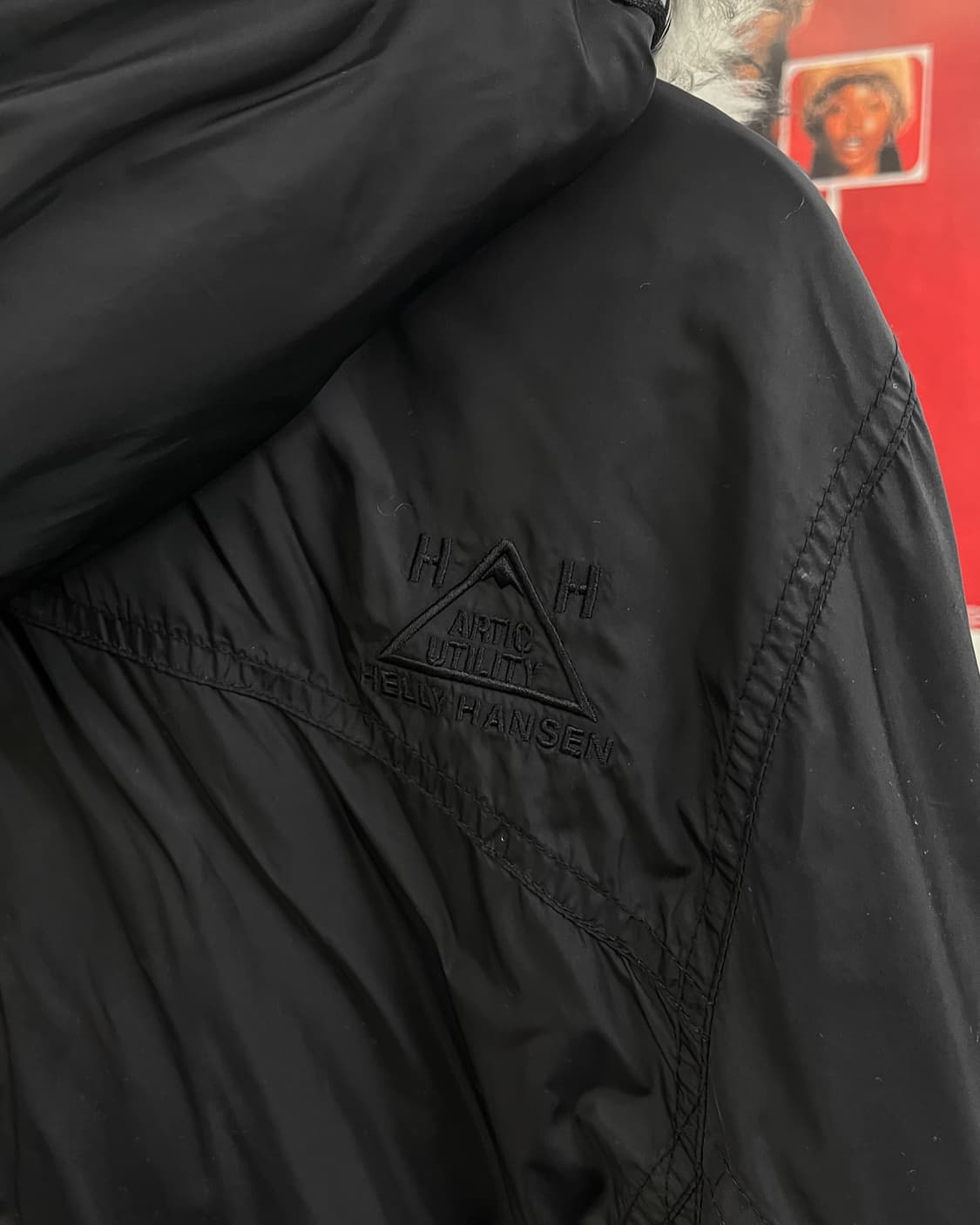 헬리한센 00s 나일론 퍼 패딩 점퍼 블랙 상품이미지7