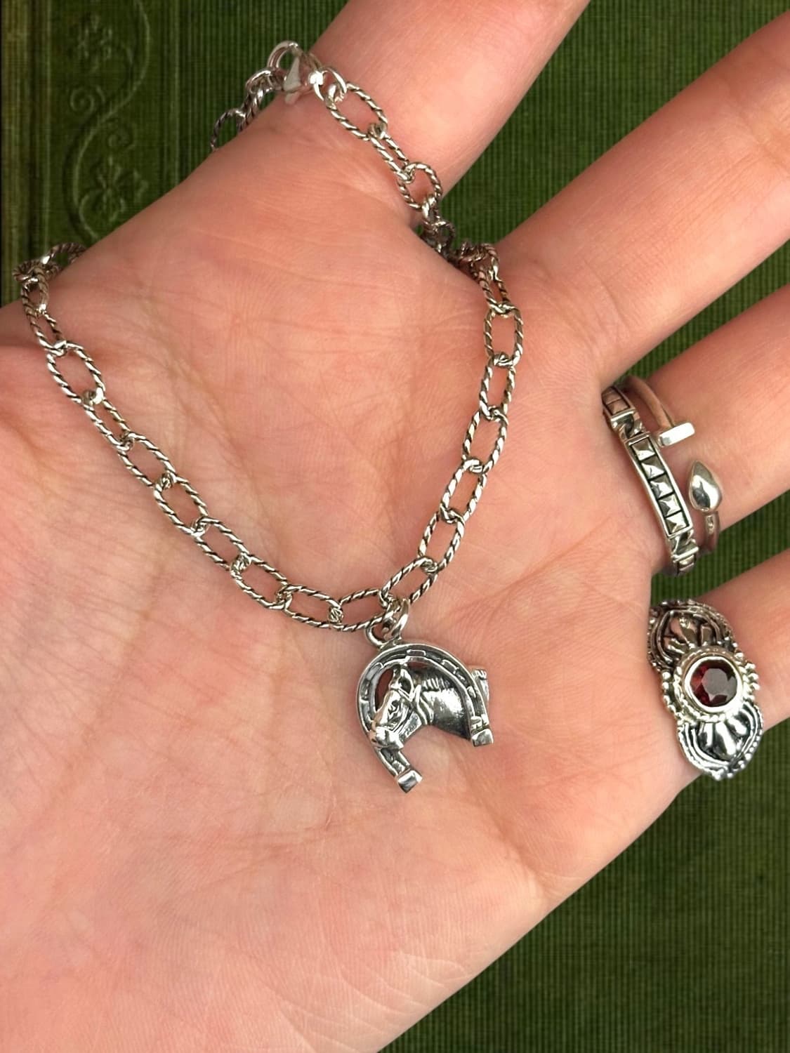 Lucky Horseshoe 925 Silver Bracelet🐎🧲 상품이미지1