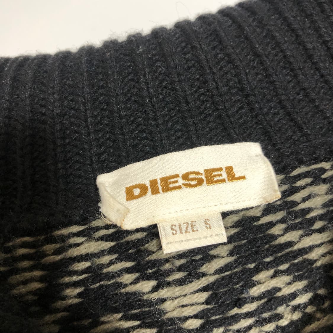 디젤 패턴 니트 가디건 S 상품이미지2