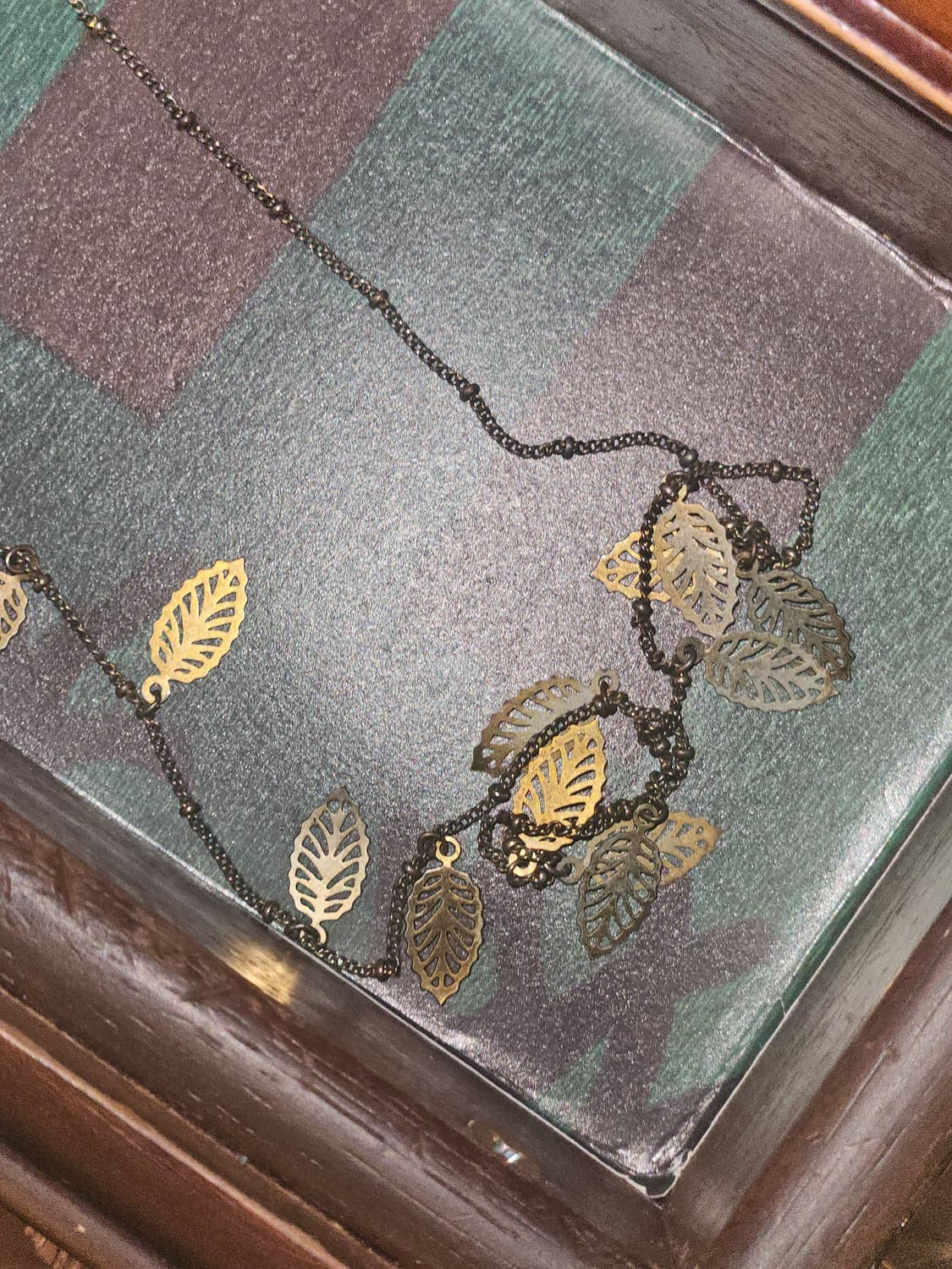 Vintage leaf necklace 상품이미지1