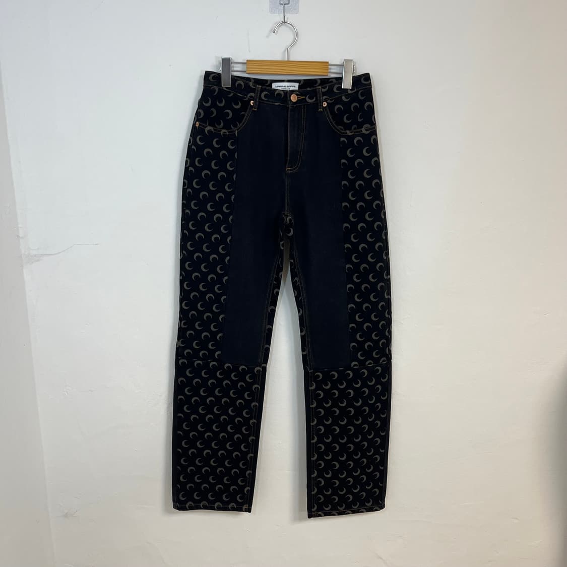 Marine Serre moon pattern denim pants 상품이미지4