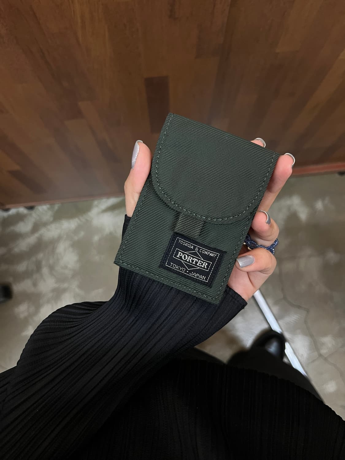Porter 포터 코튼 카드지갑 다크 그린 상품이미지2