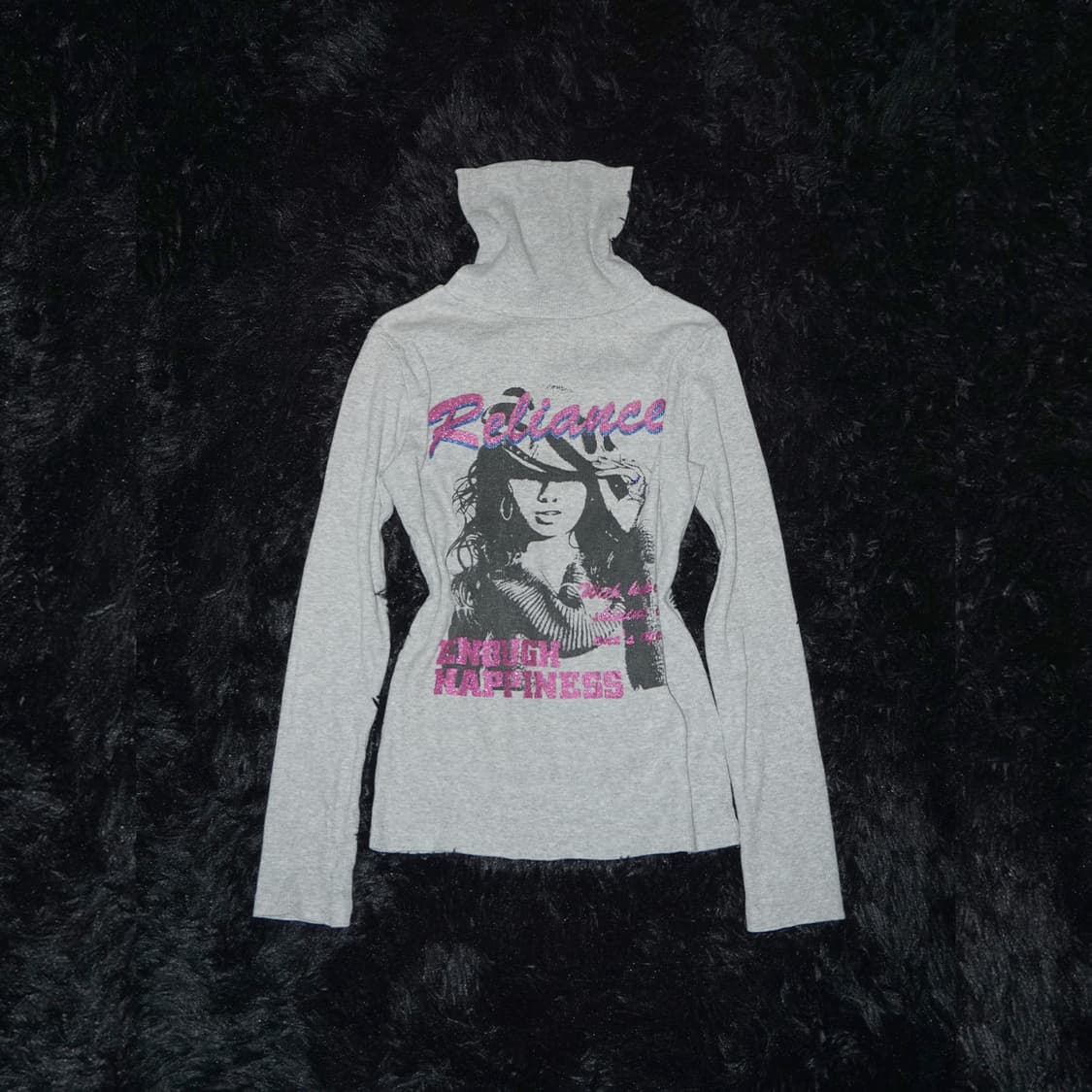 y2k graphic turtleneck  상품이미지1