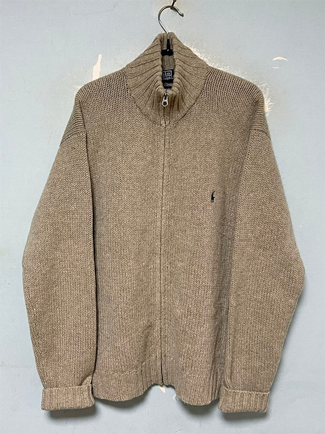 POLO 남자 니트집업 울 가디건 겨울 XXL 110 상품이미지1