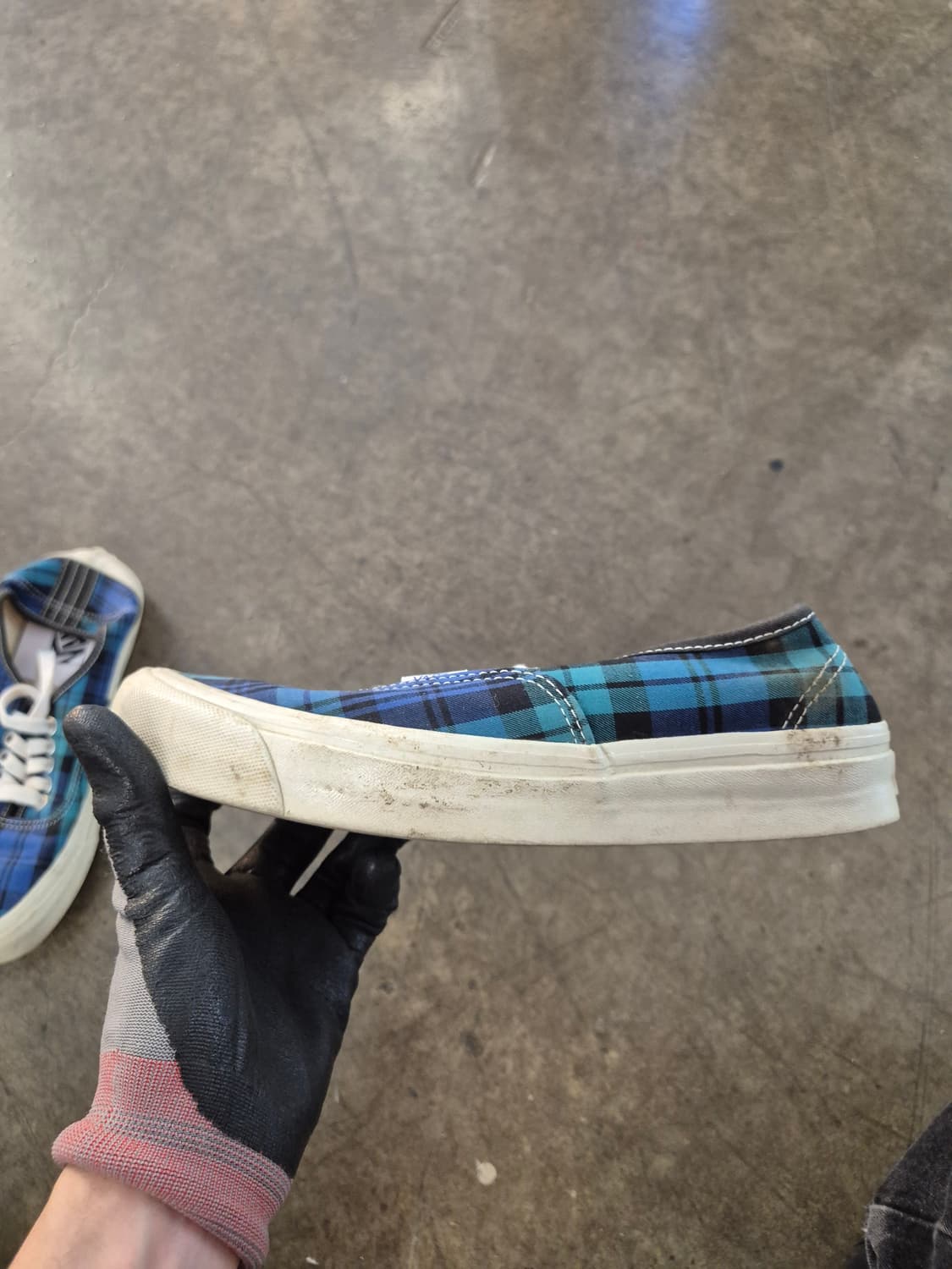 반스 어센틱 44 DX 체크 스니커즈 상품이미지4