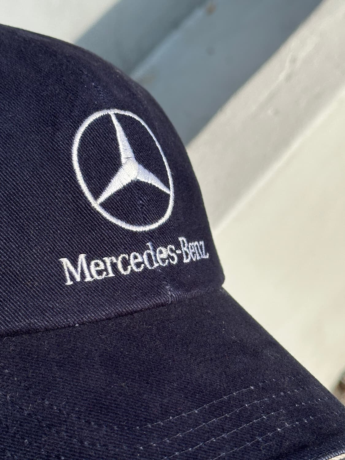 [F] 메르세데스 벤츠 로고 다크네이비 볼캡 모자 상품이미지5