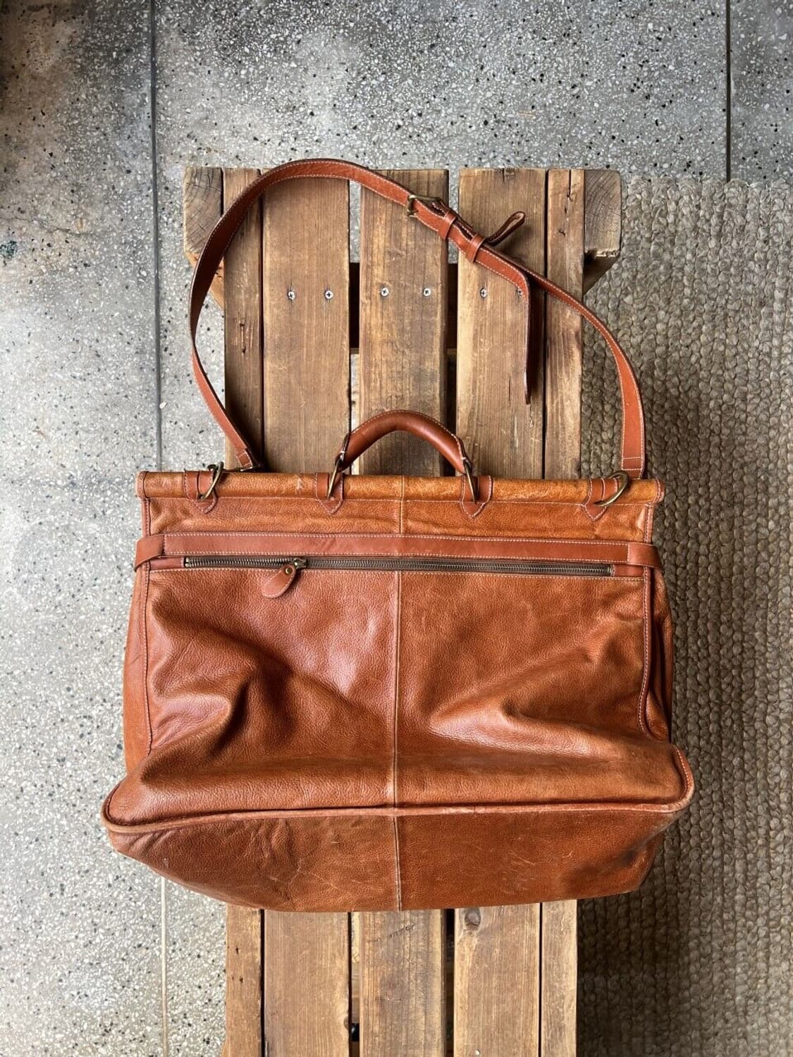 80's leather bag 상품이미지7