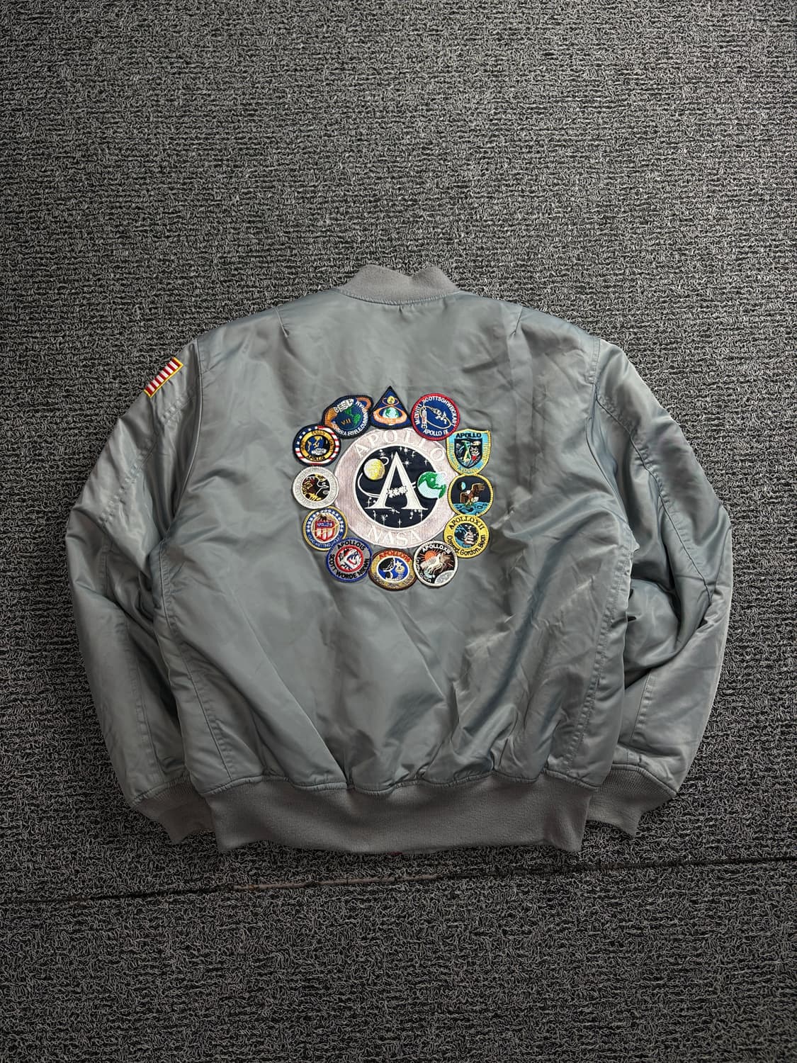 ALO 빈티지 뉴실버 MA-1 플라이트 항공 점퍼 1468 상품이미지4