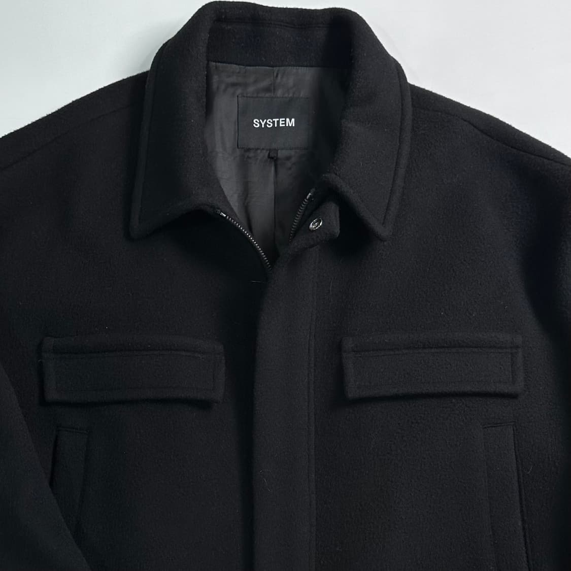 시스템 블랙 울 자켓   상품이미지2