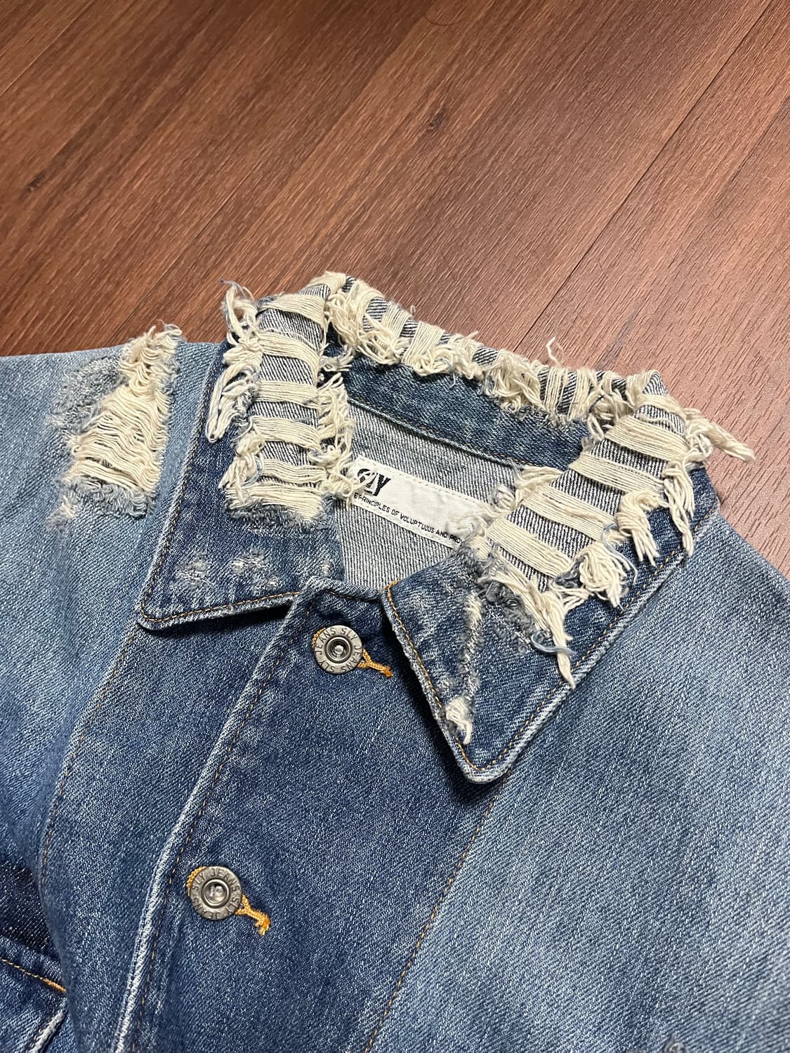 SLY 빈티지 데님 베스트 상품이미지2