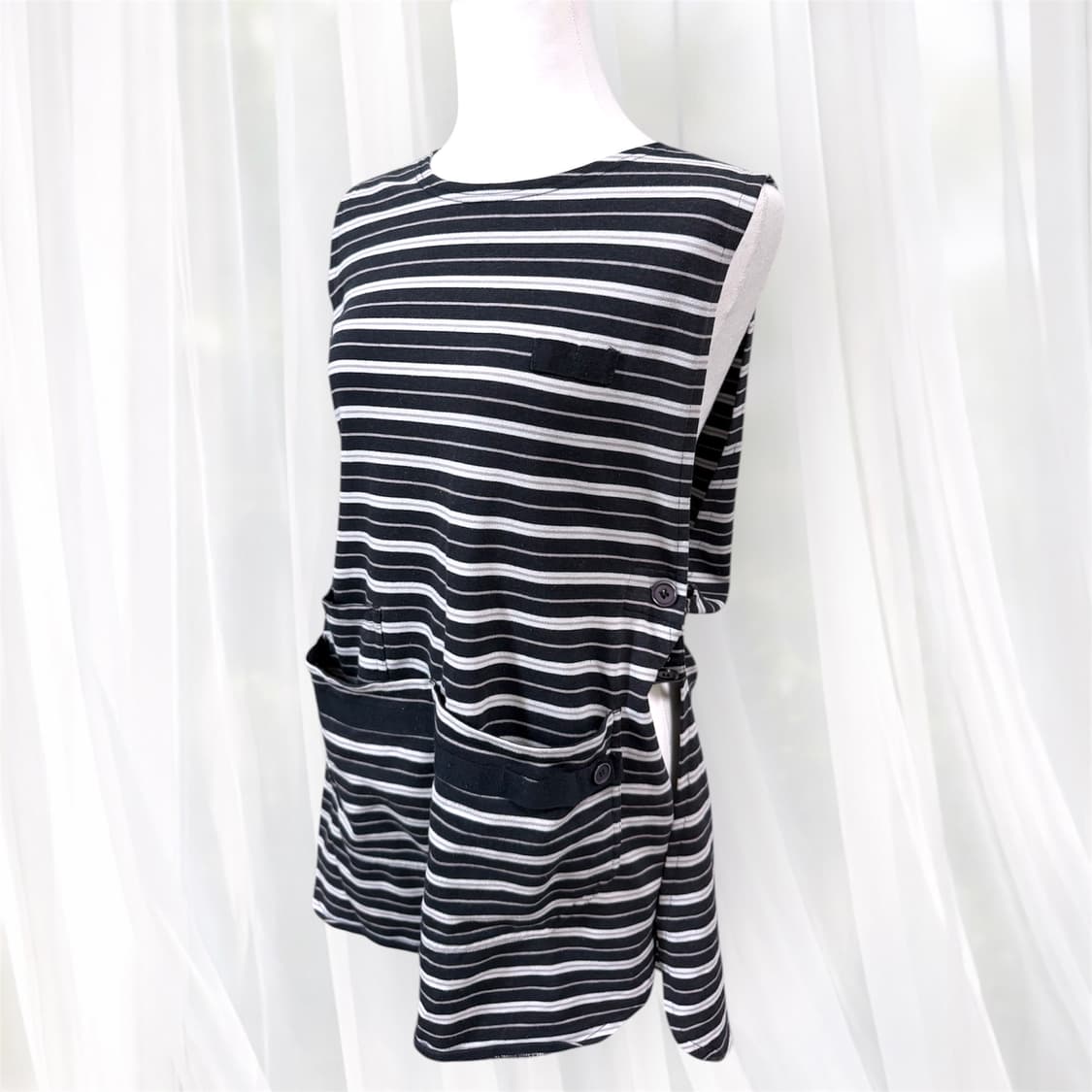 모리걸 y2k 빈티지 포켓 조끼 원피스 상품이미지1