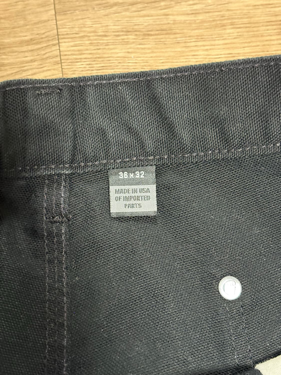 칼하트 usa b136 더블니 카펜터 팬츠 blk 상품이미지6